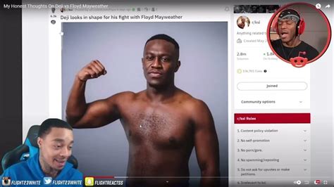 Ksi And Flightreacts Roast Deji For His Boxing Physique 💀 Youtube