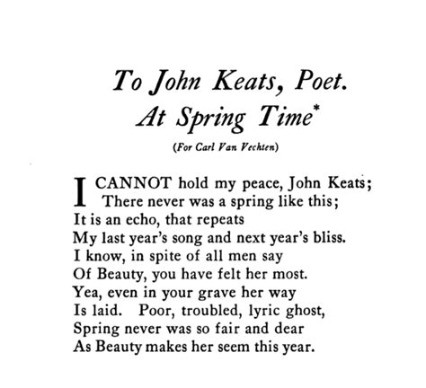 The Poets Poet Poems Written To For And About Keats The Keats Letters Project