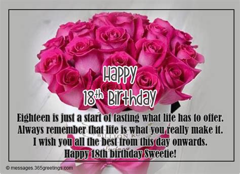 Happy Eighteenth Birthday Quotes 18th Birthday Wishes Messages And Greetings Birthdaybuzz