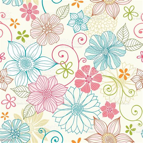 Seamless Pastel Floral Pattern Stock Illustration Download Image Now Istock