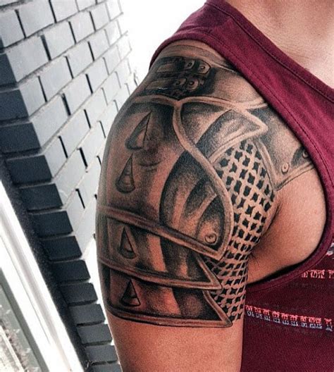 Top 90 Best Armor Tattoo Designs For Men Walking Fortress