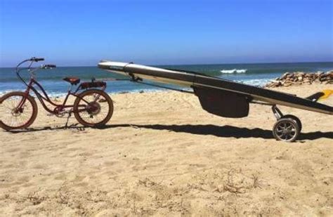 The Wheele Sup Standup Paddleboard Surfboard Bike Trailer Carrier