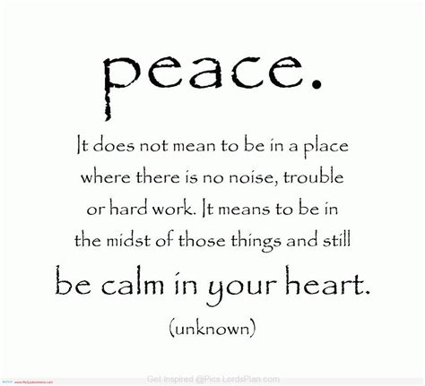 Quotes On Peace And Calm Quotesgram