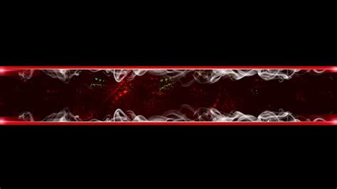 Enter a large name and your facebook, youtube channel address line. Rot/red Banner No Text Template +Download (Speedart ...