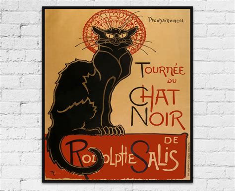 Le Chat Noir Poster By Théophile Alexandre Steinlen Black Cat Poster