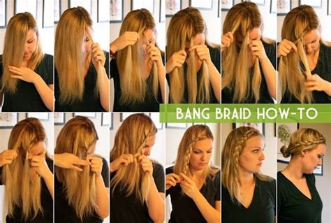 15 Braided Bangs Tutorials Cute Easy Hairstyles Pretty