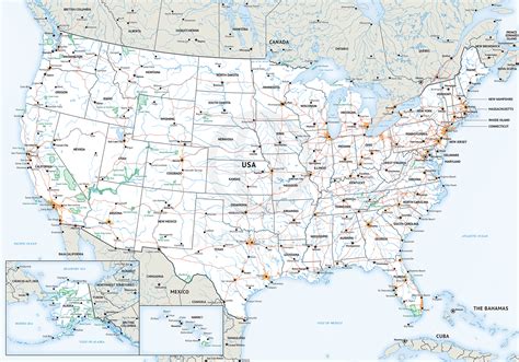 Vector Map Of United States Of America One Stop Map Images