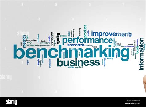 Benchmarking Concept Word Cloud Background Stock Photo Alamy