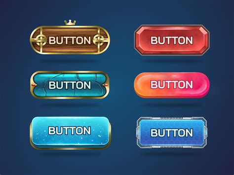 Ui Buttons By Natalie On Dribbble Game Timer Timer App Ui Buttons