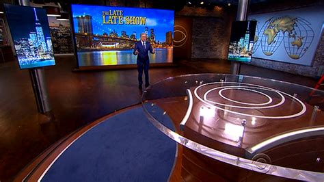 Late Late Show Takes Over Studio Of Cbs This Morning Newscaststudio