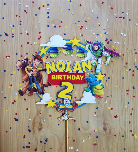 Toy Story Cake Topper Toy Story Party Woody And Buzz Etsy In 2021