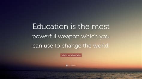 Prints Nelson Mandela Saying Education Is The Most Powerful Weapon You