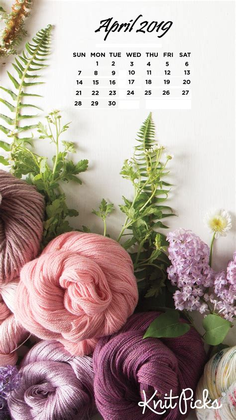 April 2019 Beautifull Flowers Iphone Wallpaper Calendar April2019