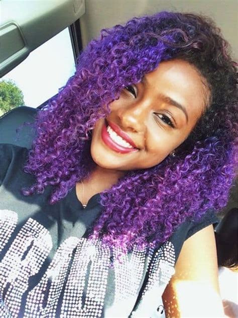 11 Eccentric Purple Curly Hairstyles To Try In 2023