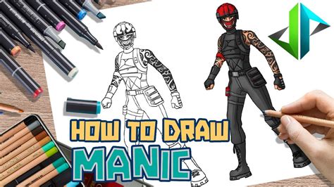 Drawpedia How To Draw Manic Skin From Fortnite Step By Step Drawing