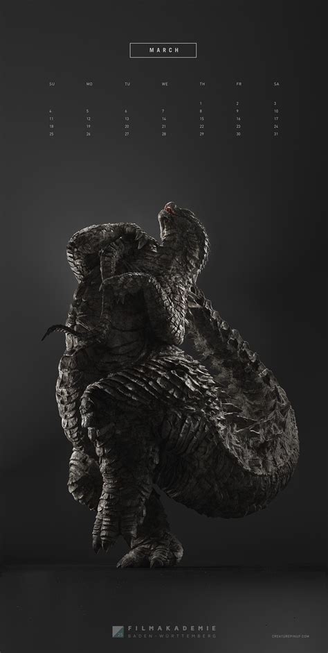 Artstation Creature Pinup Christian Leitner All Godzilla Monsters