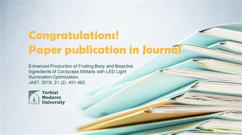 Congratulations Paper Publication In Jast Herbal Product
