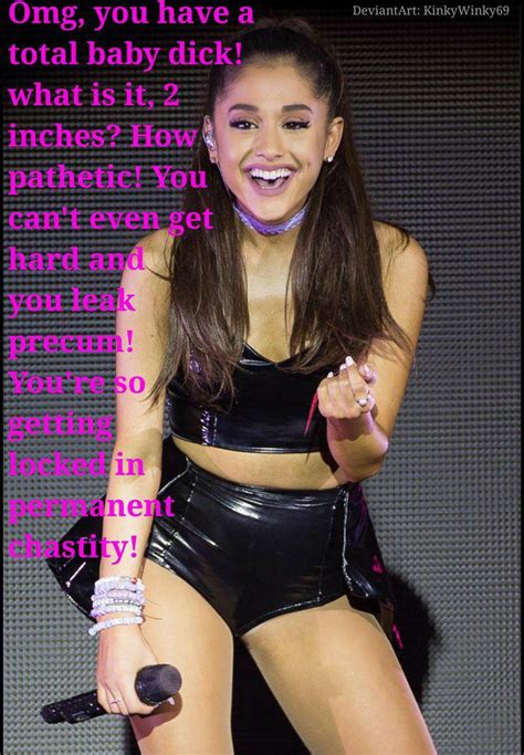 Sph Chastity Femdom Caption Ariana Grande By Kinkywinky69 On Deviantart