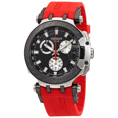 Sport watch waterproof to 200 m. Tissot T-Race Chronograph Quartz Black Dial Men's Watch ...