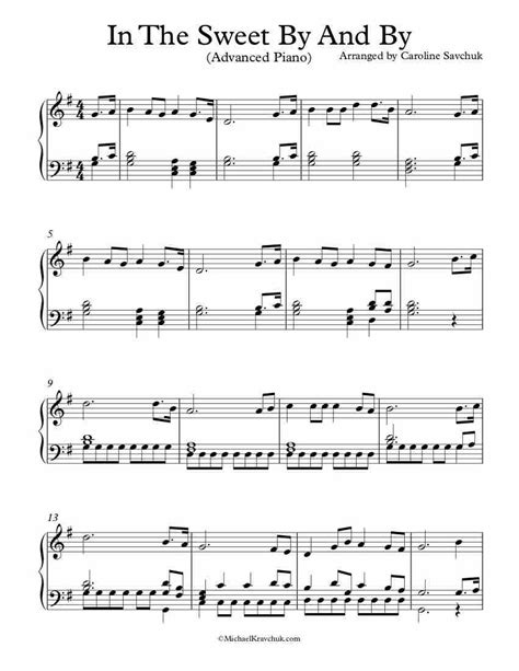 Free Sheet Music Piano Sheet Music Banjo Violin Sweet By And By