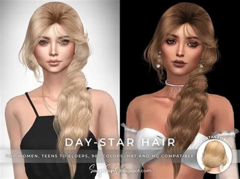 Sonya Sims On The Moon Hair And Day Star Hair Sims 4 Hairs