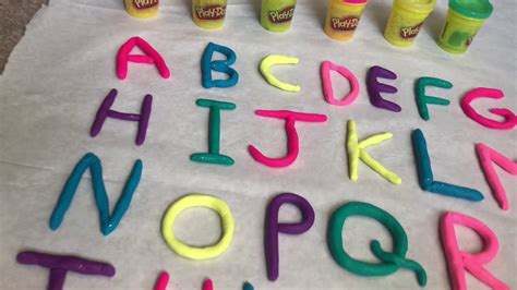 Learning Abcs With Sparkle Play Doh The Alphabet Song Kids Song