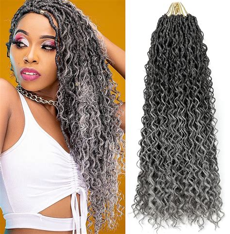 Buy Aipin Long New Goddess Locs Crochet Hair 22 Inch River Locs Boho Hippie Locs Wavy Crochet