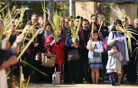 Palm Sunday Mass Celebrated By Las Catholic Archbishop Pasadena Star