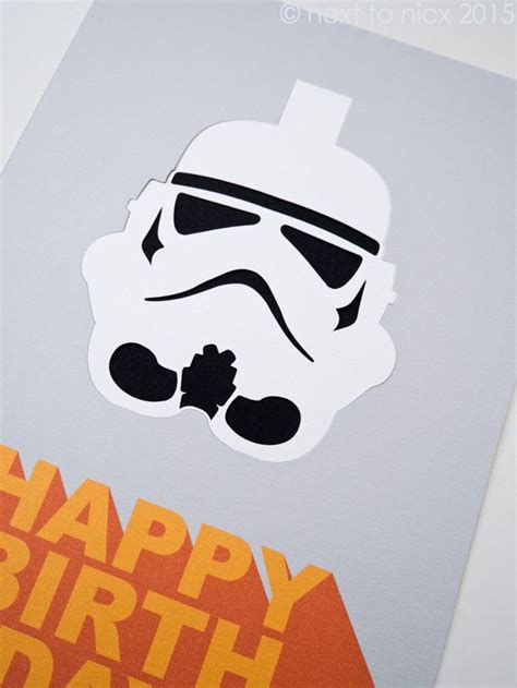 Star wars birthday invitation star wars party digital | etsy. Stormtrooper pop up card | Star wars cards, Cards, Cards ...