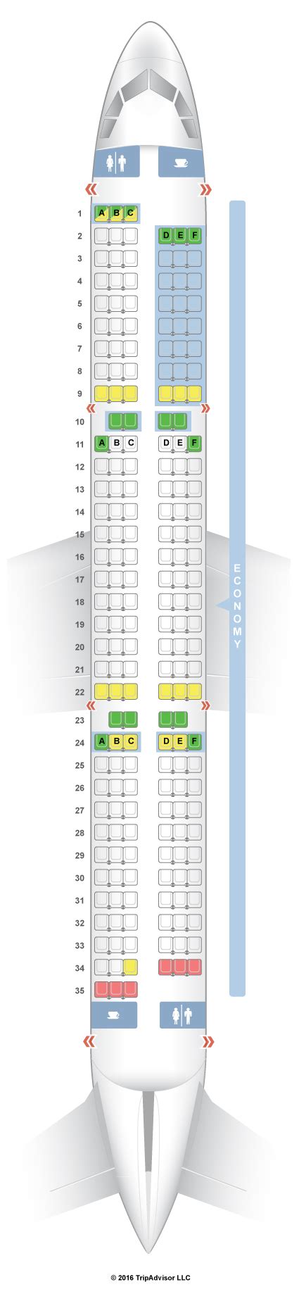 Seatguru Seat Map Wow Air Airbus A321 321 V1
