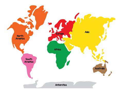 Montessori Geography World Map And Continents With Images