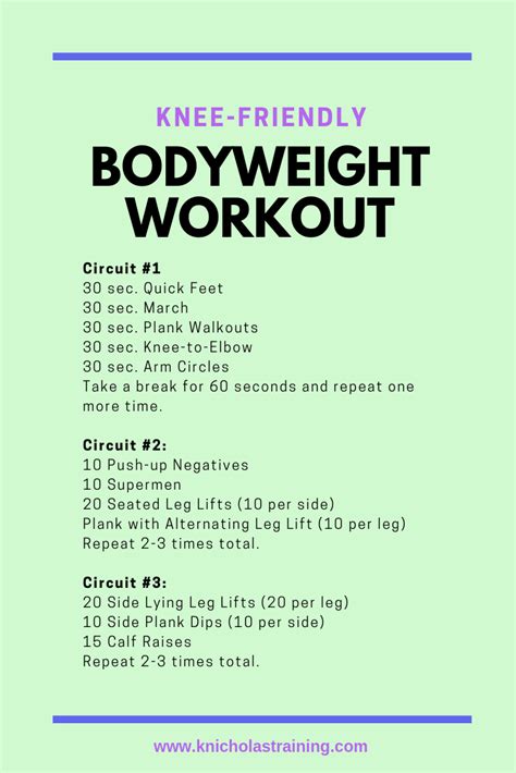 Simple Bodyweight Exercises For Beginners Eoua Blog