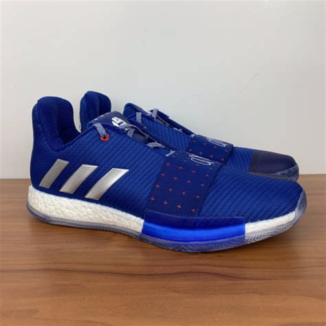 Adidas Harden Vol 3 Basketball Shoes Lucky Royal Blue D97180 Mens