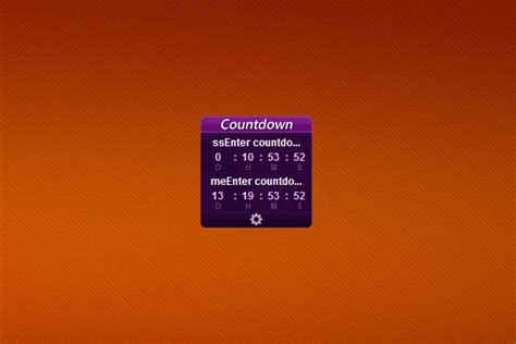 Countdown Windows 10 Gadget Win10gadgets