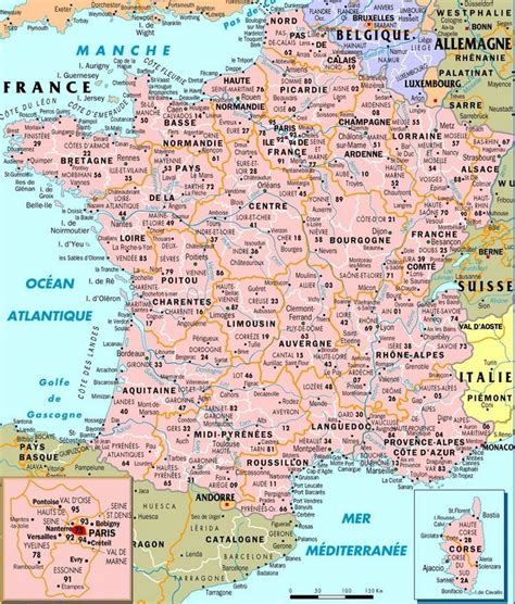 Very Detailed Map Of Cities In France Small And Large France City