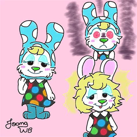 Francine The Snooty Bunny Animal Crossing Fanart By Joanawb On Deviantart