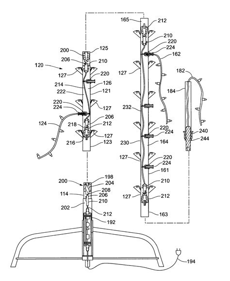 For lights to use on palm tree, one needs to find those that do not heat up posing a fire threat. Patent US8454186 - Modular lighted tree with trunk electical connectors - Google Patents