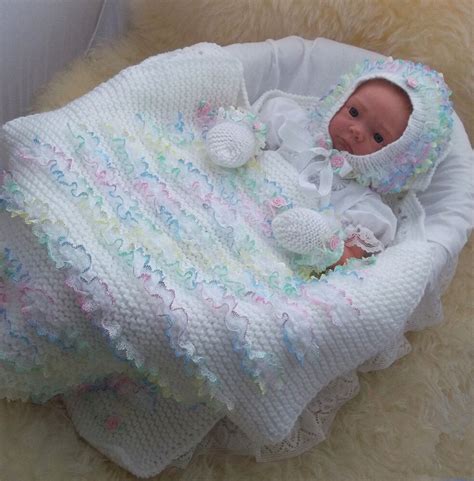 Please read the terms & conditions page before completing your purchase. Baby Knitting Pattern 41 TO KNIT Baby Girls Lace Blanket ...