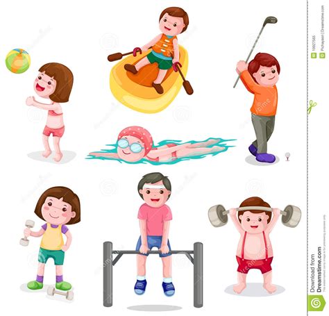Kids Exercise Clipart Free Download On Clipartmag
