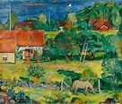 Sommerlandskap med hus by Pola Gauguin on artnet