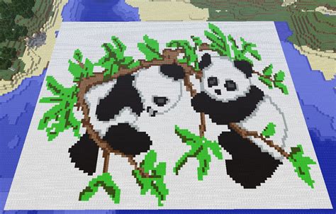 Panda Pixel Art Mc