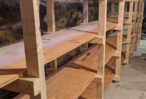 .shelving unit for basement or garage: Building Basement Shelving