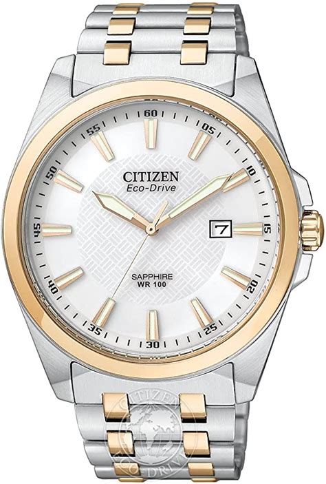Citizen Men S Sapphire Glass WR100 Eco Drive Watch BM7106 52A Amazon