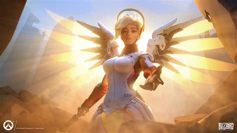 Overwatch Mercy Support Role Based Quick Play Gameplay Youtube