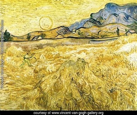 Vincent Van Gogh The Reaper Painting Reproduction Vincent Van Gogh