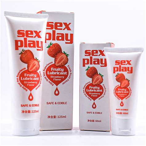 Fruit Scented Flavored Oral Edible Water Base Sexual Lube Sex Play