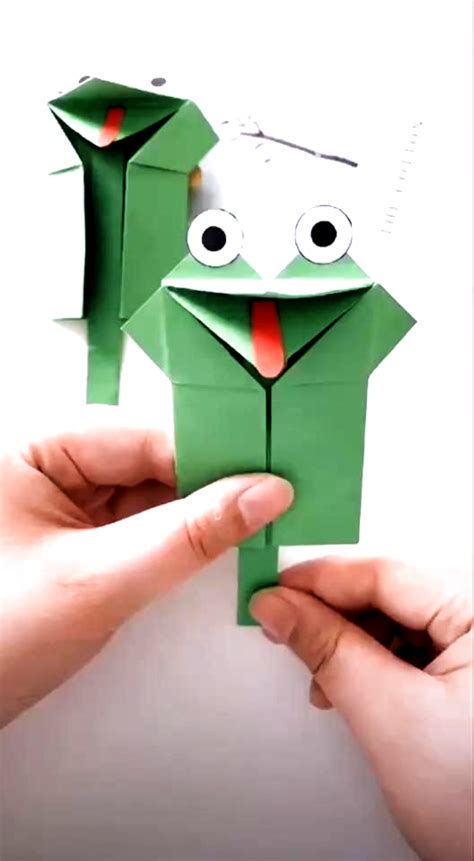 How To Make A Paper Frog Toy Paper Crafts Are Really Cool With Their