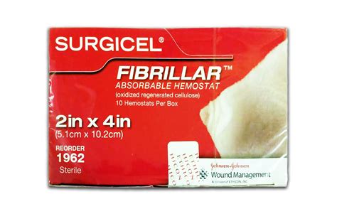 1962 Surgicel Fibrillar Absorbable Hemostat 2 X 4