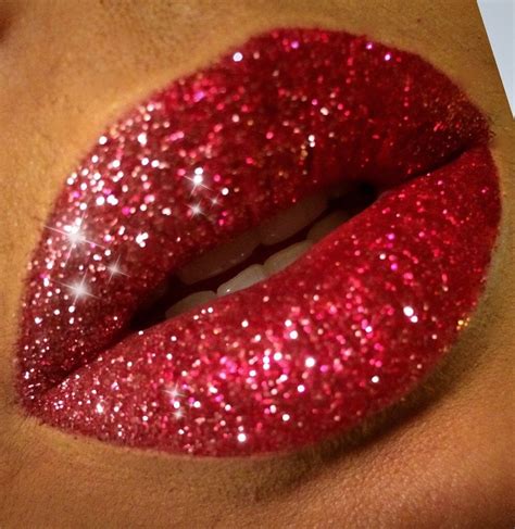 Red Holiday Glitter Lip Set Glitter Lips Glitter Lipstick Lip Set