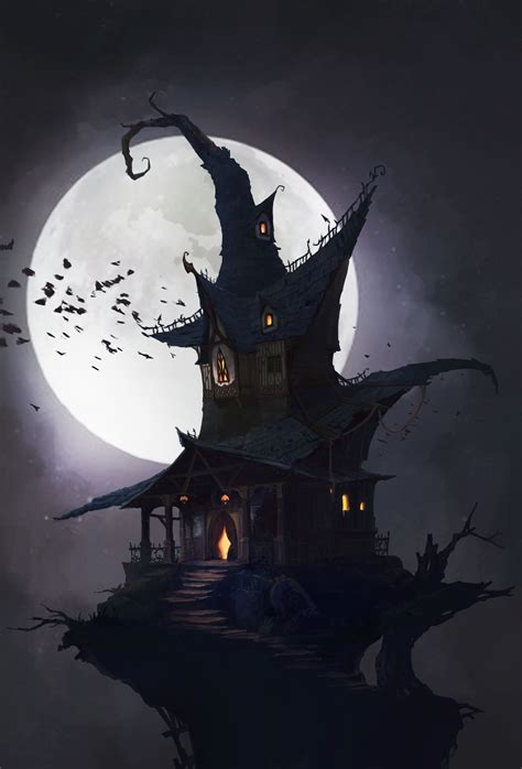 The Witch House 201611 By K M On Artstation Image Halloween
